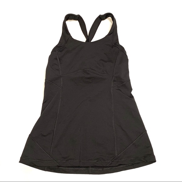 lululemon athletica Tops - Lululemon Black Criss Cross Back Tank Size 4